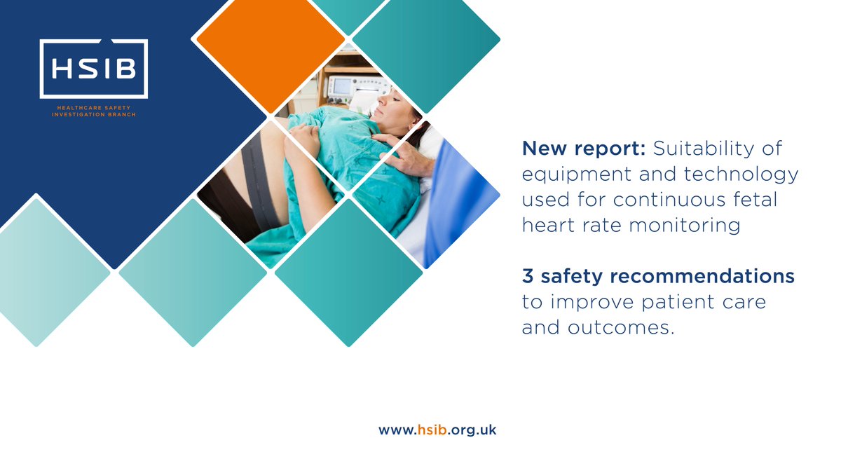 Our latest national report, out today, looks at the equipment used in maternity units across England to carry out continuous fetal heart rate monitoring during labour and birth. Read the report here &gt;&gt; hsib.org.uk/investigations…