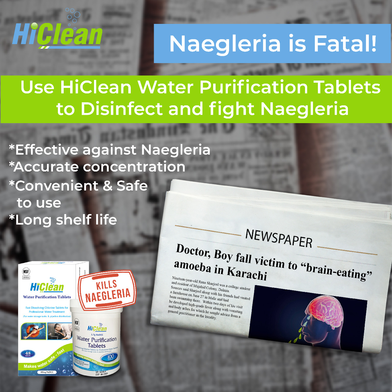 HiClean Pakistan on Twitter "Chances of survival from Naegleria (Brain