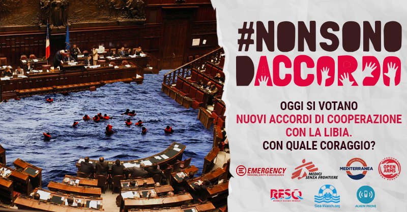 Oggi si vota. 

La scelta è semplice: violenze e torture o il rispetto dei diritti e della vita.

Non ci sono vie di mezzo: basta vedere ciò che succede in mare o nei centri di detenzione per non avere alcun dubbio. 

Aiutaci a dire

#NONSONODACCORDO
#NienteAccordiConLaLibia