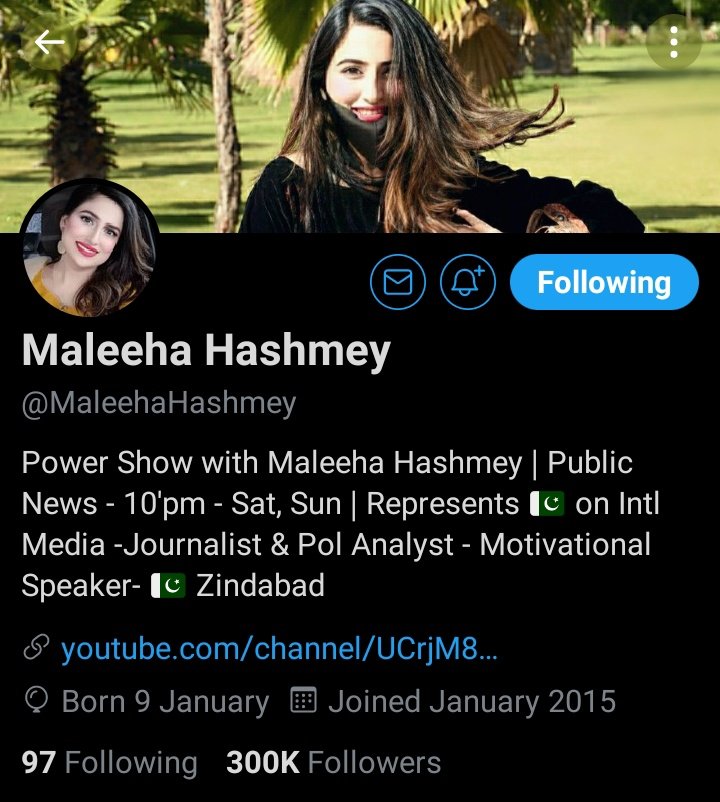 Sha_ni59's tweet image. Congratulations Maleeha Mam🎉💐💐🌺🌺💐👏👏👏
For Completing 300K Followers On Twitter, May Allah Bless You With Health Lots Of Wealth And Prosperity ❤️❤️

اسی طرح بہترین صحافت کرتی رہیں اور #DeepPockets کو آئینہ دکھاتی رہیں اور 🇵🇰 کا نام روشن کرتی رہیں۔

@MaleehaHashmey