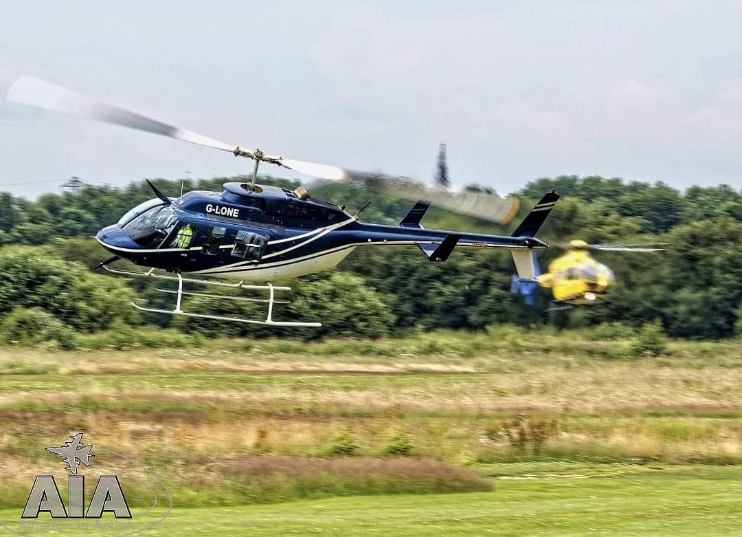 action_aviation's tweet photo. The Bell 206L Long Ranger conducting pleasure flights at @city_airport (Manchester Barton) G-LONE is owned by @CentralHelis based in Nottingham.
#AviationInAction #avgeek #helicopter #pleasureflights #manchester #aviationlivestream #aviation #aviationlovers #aviationdaily https://t.co/9vbqSvWcMh