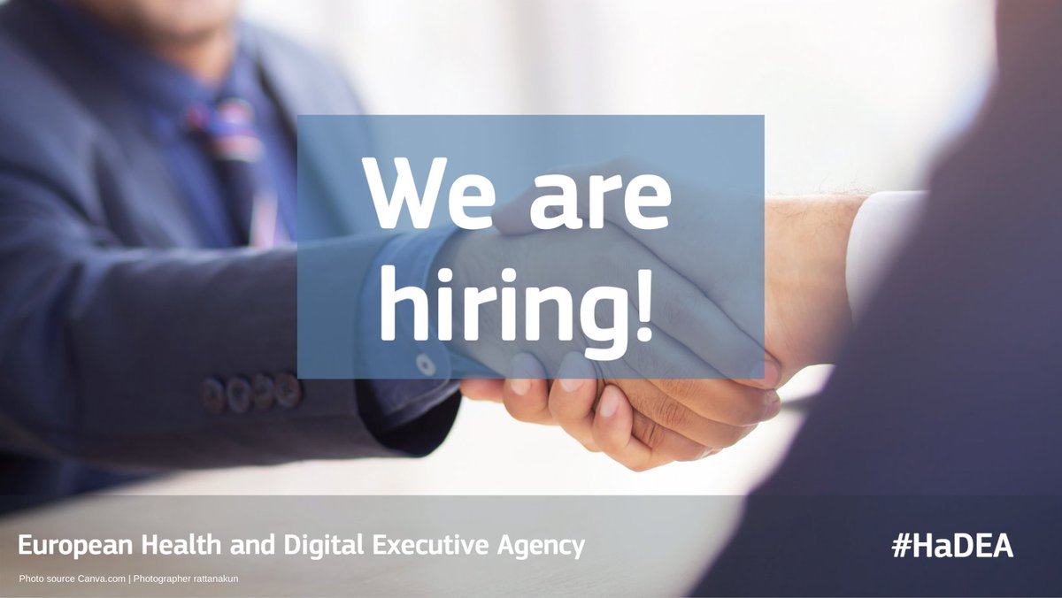 EU_HaDEA's tweet photo. π’ New open vacancy!
#HaDEA @cinea_eu @EU_EISMEA and @REA_research will establish a reserve list for the position of #legal adviser
ποΈ Deadline for applications: 30 July
For more information, check HaDEA's website β‘οΈ https://t.co/Eb2mXpUlXS https://t.co/xn53qvIPQB
