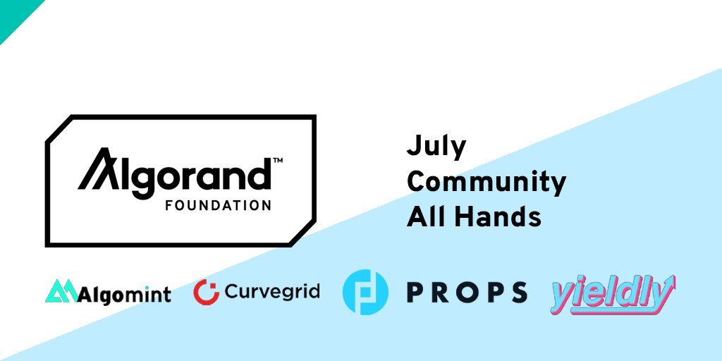 AlgoFoundation's tweet image. Upcoming July 27th #Algorand Community All Hands: Join @SummerAlgorand as she discusses #DeFi & #NFT's with a panel of our Asia Pacific ecosystem partners @Algomint_io @GoldMeld @YieldlyFinance @curvegridinc @PropsProject.
Save your Seat 👉info.algorand.foundation/asia-pacific-a…
#GreenCrypto