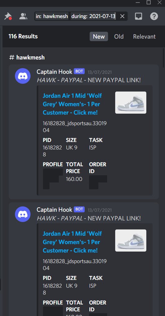Korose (@snkrsnepal) on Twitter photo Late post but hawk eats
Bot: <a href="/HawkMesh/">HAWK</a>
Proxies: <a href="/LuckyAIOPrivate/">LuckyAIO Private</a> <a href="/aycdproxies/">AYCD Proxy Network</a>
CG: @TheLabDiscord
Group: <a href="/CoDG_FnF/">Cop Or Drop?</a> Late post but hawk eats
Bot: <a href="/HawkMesh/">HAWK</a>
Proxies: <a href="/LuckyAIOPrivate/">LuckyAIO Private</a> <a href="/aycdproxies/">AYCD Proxy Network</a>
CG: @TheLabDiscord
Group: <a href="/CoDG_FnF/">Cop Or Drop?</a>