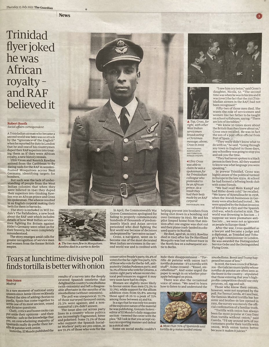 Wonderful to see this man’s magical face staring out from p3 of today’s ⁦@guardian⁩