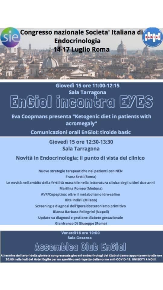 Great sections during the Congress of Italian Society of Endocrinology #SIE2021. Thanks to ESE Young Endocrinologists and Scientists #EYES, particularly to the committee member <a href="/CoopmansEva/">Eva Coopmans</a> to having joined our simposium and for her outstanding presentation.