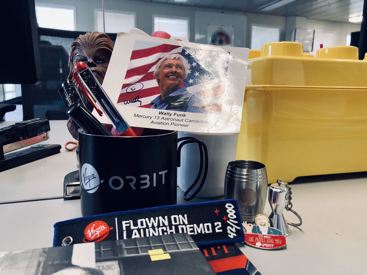Pomerantz's tweet photo. I’ve kept a photo of Wally on my desk for the last 4 years or so. So excited she’s finally getting her well deserved flight to space! #wallyweek https://t.co/9cNed0IpYr
