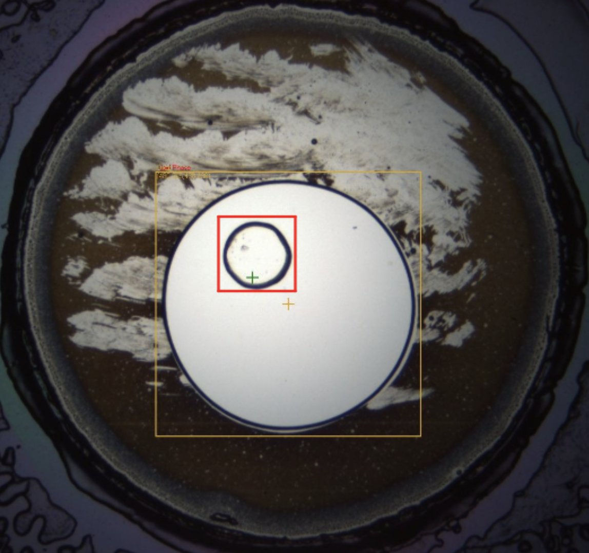 A bit of random SciArt from my last LCP crystallisation screen. I call this one "One eyed LCP moon" which also involved sacrificing some blood during the making of this work.