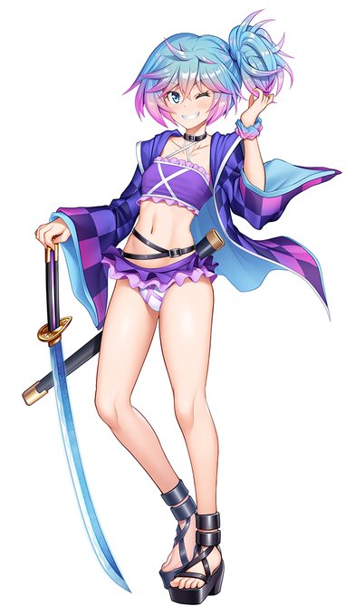 対魔忍RPGにて明日より開催されるガチャに原画を担当させていただきました新キャラ「藍野のぞみ 」が登場します。よろしくお願いします!
https://t.co/3kwQSsUyXs 