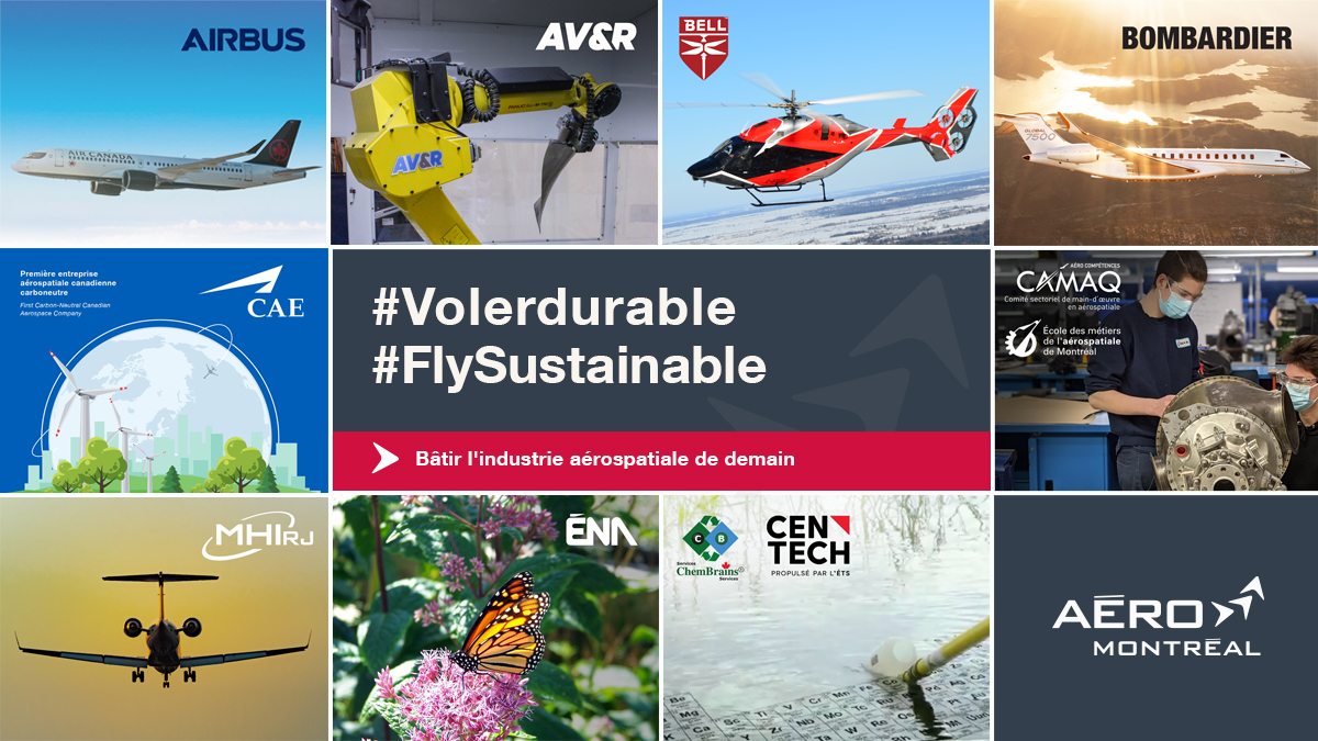 AeroMontreal's tweet photo. L’industrie #aérospatiale québécoise se transforme pour construire un avenir plus #durable. Restez connectés, nous serons de retour en septembre pour vous partager de nouvelles initiatives inspirantes de l’industrie ! #AéroMTL #Aérospatiale #VolerDurable #FlySustainable ✈️ https://t.co/Vdj7AbLmMK
