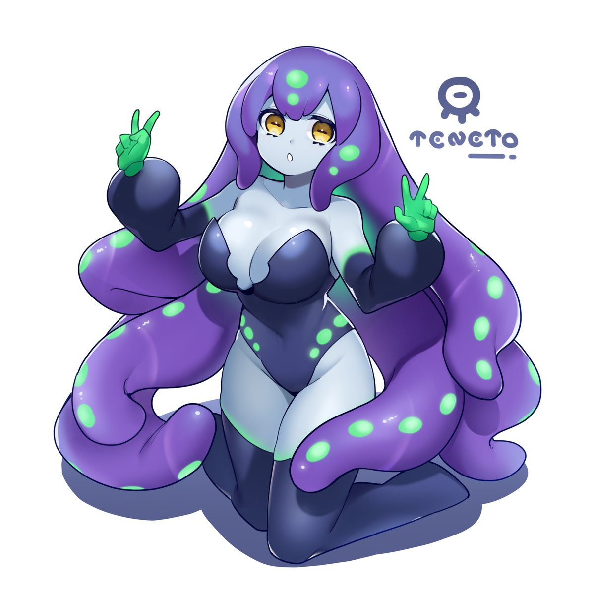 「#一次創作絵師拡散フェス01
擬人化とかモン娘が好きです🐙 」|ばにら👽のイラスト