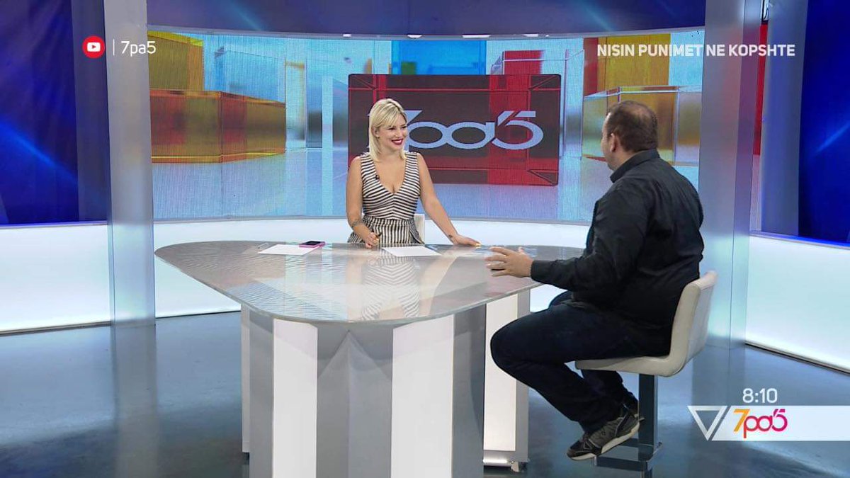 Herët që në "7 pa pesë" në Vizion Plus për të folur mbi punën e bërë në objektet arsimore para se të fillojë "popullimi" i tyre në shtator😁