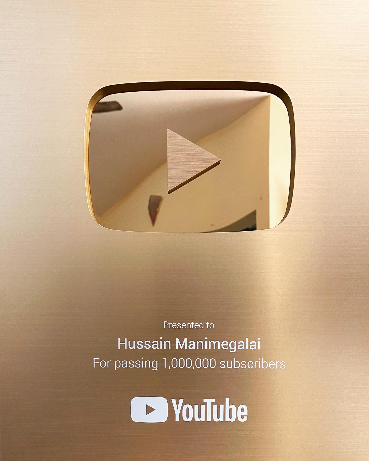 Golden Play Button: Unboxing the  Golden Play Button award -  The Economic Times Video