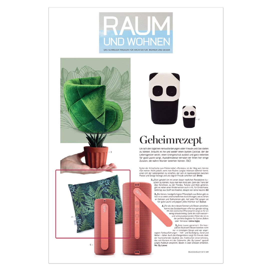 @raum_und_wohnen (space and living) 🇩🇪 ... Danke☺️

Shop our opulent velvet cushions, in the publication is our popular design 'Ferns' available at celinadigby.co.uk.

See what our customers think via reviews.io :)

@wearereviews

#ecofriendly #gardendesign