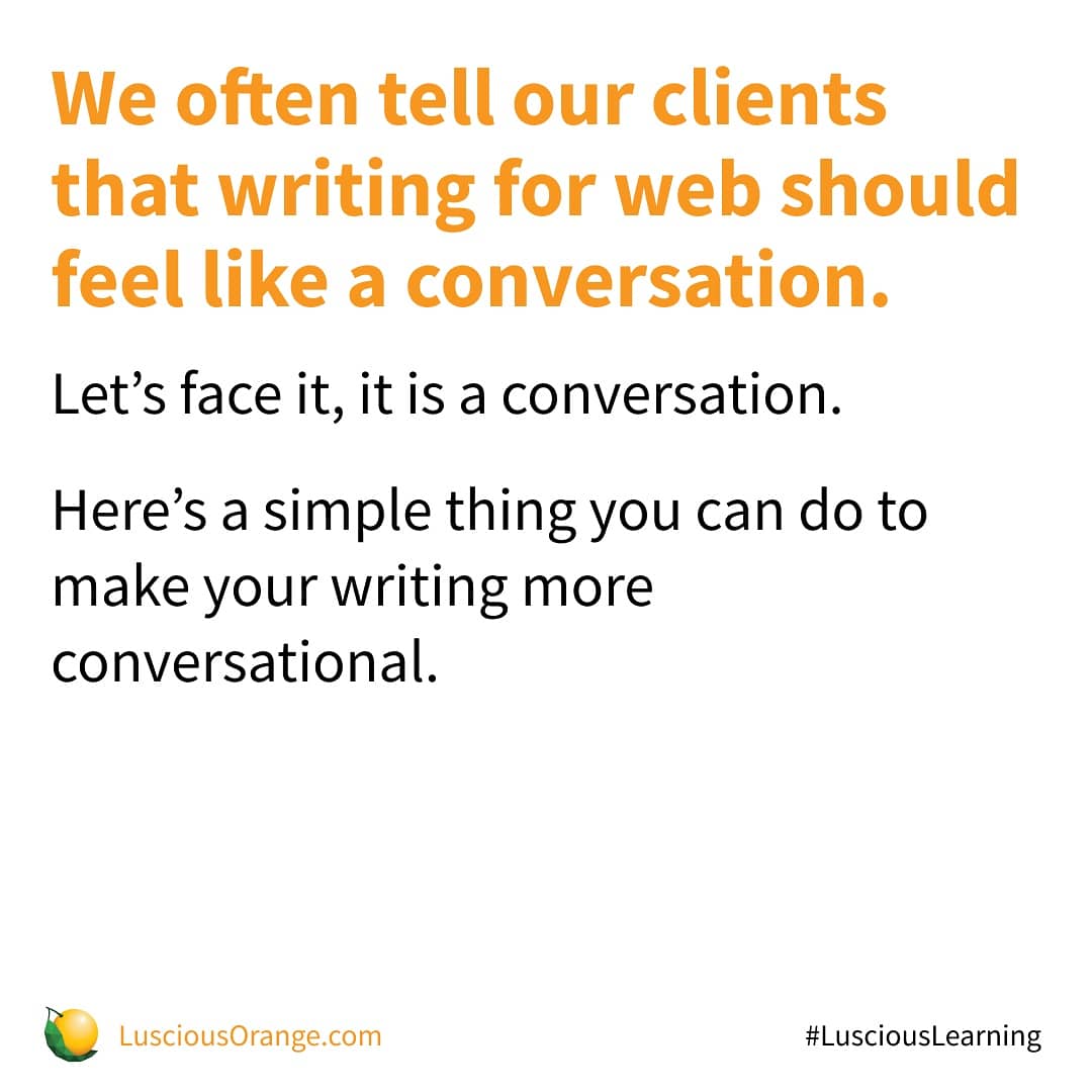 Luscious_Orange's tweet photo. #lusciousorange #lusciouslearning #uxwebdesigner #localbusiness #webdesign #contentstrategy #contentcreation #graphicdesign #digitalmarketing #wpg #winnipeg #wpgbusiness #winnipegwebdesign #usingcontractions #conversationalcontent https://t.co/GbR2LT4zZu