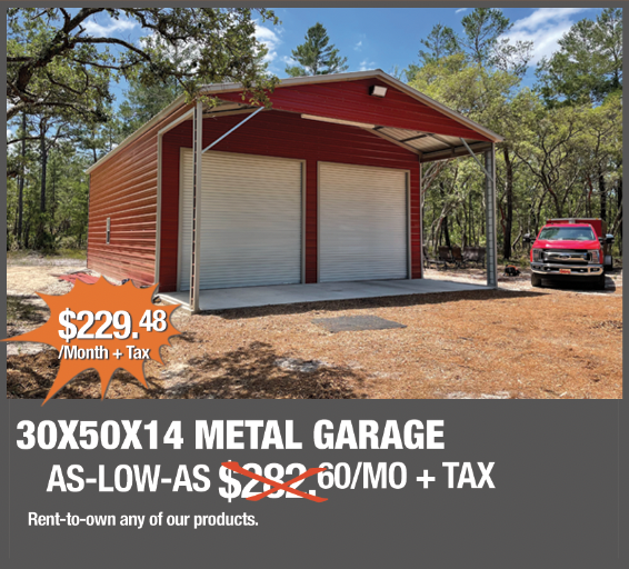KeensBuildings's tweet photo. Our July Savings are still rolling with this 30X50X14 Metal Garage with double roll-up doors. Starting at $229.48/Month + Tax. Apply online https://t.co/703xQwoIHQ

#MetalBuildings #MetalGarage #KeensBuildings https://t.co/0B3TFy33cB