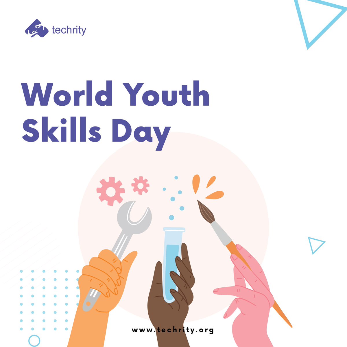 techrityorg's tweet photo. Happy World Youth Skills Day!
.
.
#techrity
#youth 
#YouthLead 
#worldyouthskillsday 
#100DaysOfCode https://t.co/X7CXuuc6JP