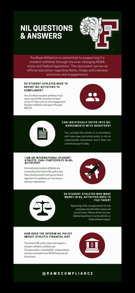 All current 🐏 student-athletes, stay in the know with all necessary tools and resources to be best equipped for NIL!