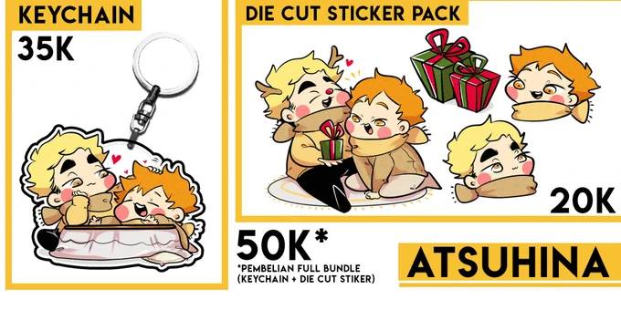 pspspspst.., Bokuaka, Sakuatsu, Atsuhina shippers merapat yukk, ada merch khusus buat kalian hehe 💛💛 