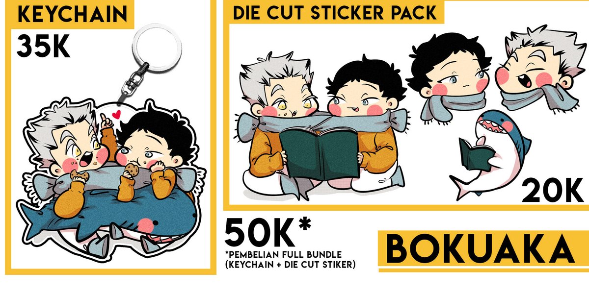 pspspspst.., Bokuaka, Sakuatsu, Atsuhina shippers merapat yukk, ada merch khusus buat kalian hehe 💛💛 