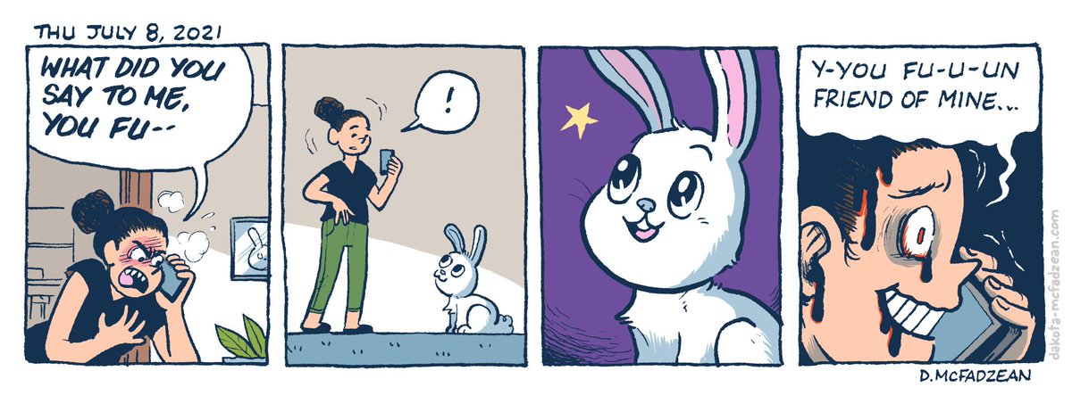 Fun friend.

#comics #comicstrips #cartooning #bunnies #eightonezerofive 