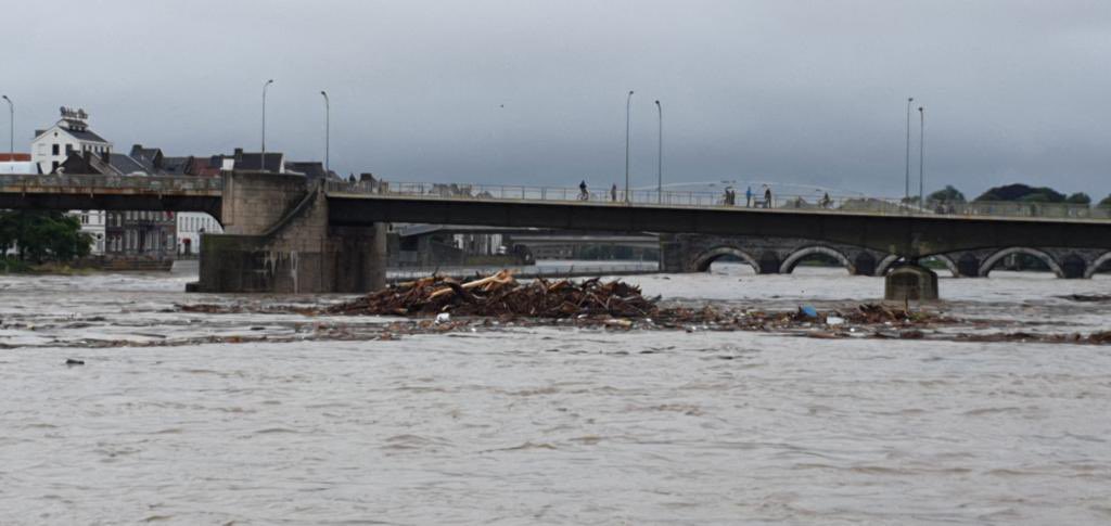 Ook de #Maas wordt vanaf 18.00h vandaag gestremd vanwege #hoogwater. Meer info > BLN.nl #binnenvaart