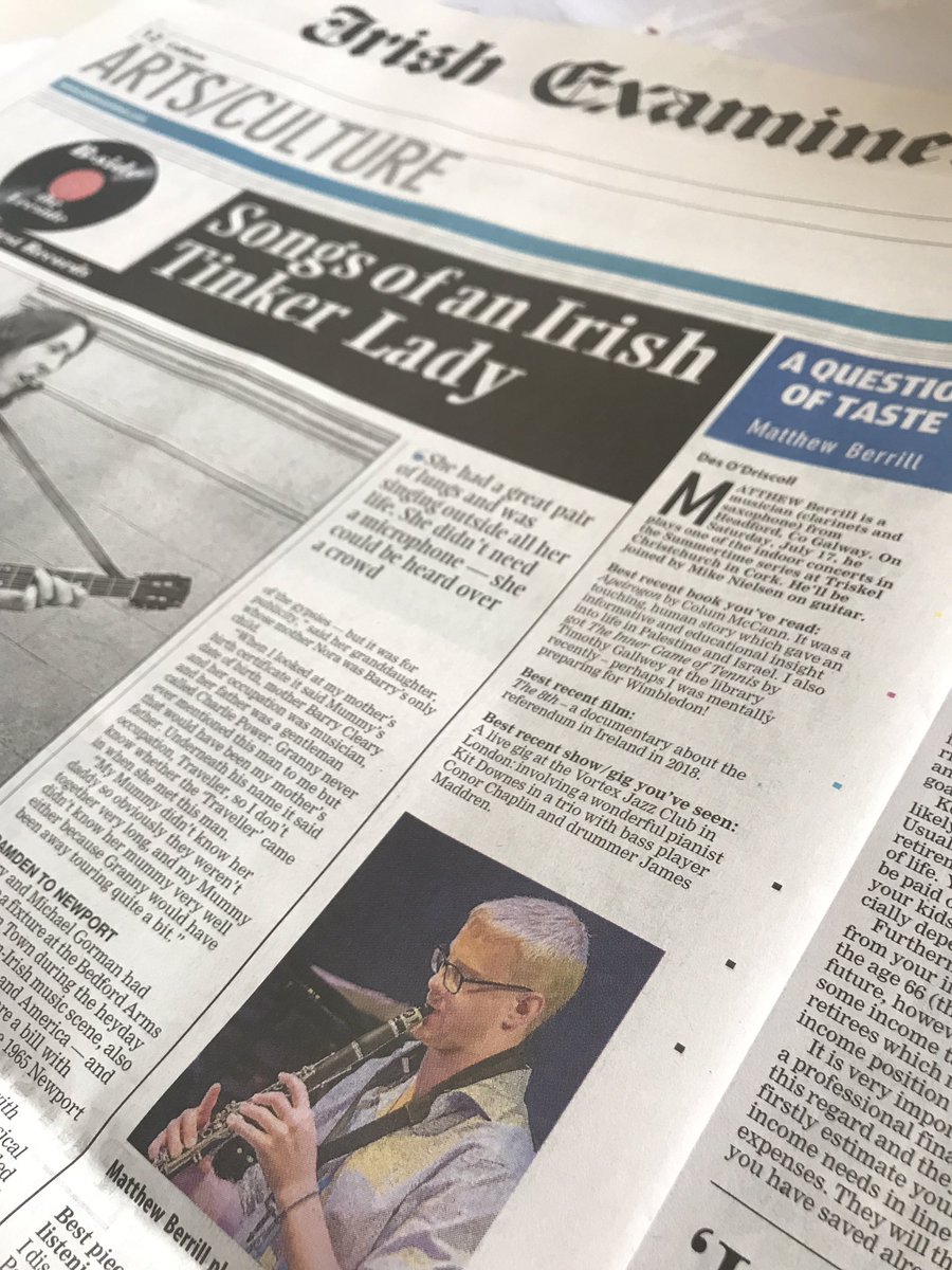 TriskelCork's tweet photo. Question of Taste by Matthew Berrill in today’s @irishexaminer. Matthew will perform with Mike Nielsen in the 1st #SummertimeConcert on Saturday.
https://t.co/WOuIlqw10x
Get your tickets now!
https://t.co/VViYhAgiiW https://t.co/ran8Le68xi