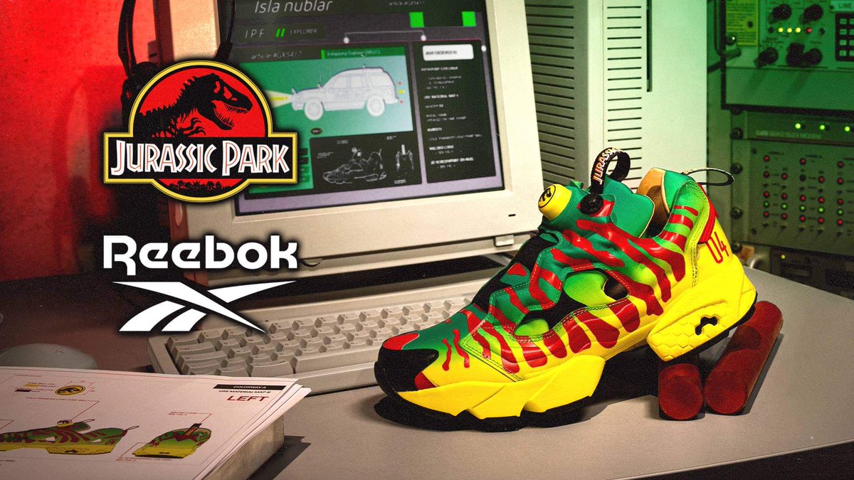 JurassicOutpost's tweet photo. REEBOK x JURASSIC PARK Footwear &amp; Apparel Collection REVEALED!
https://t.co/0E6sSSzGaA https://t.co/6zH08HLL1k