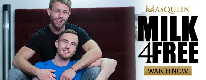 Hunky Dudes Use Servicing Skills To Get 'MILK 4 FREE' in @masqulinxxx's Magnificent New HD Feature, Starring