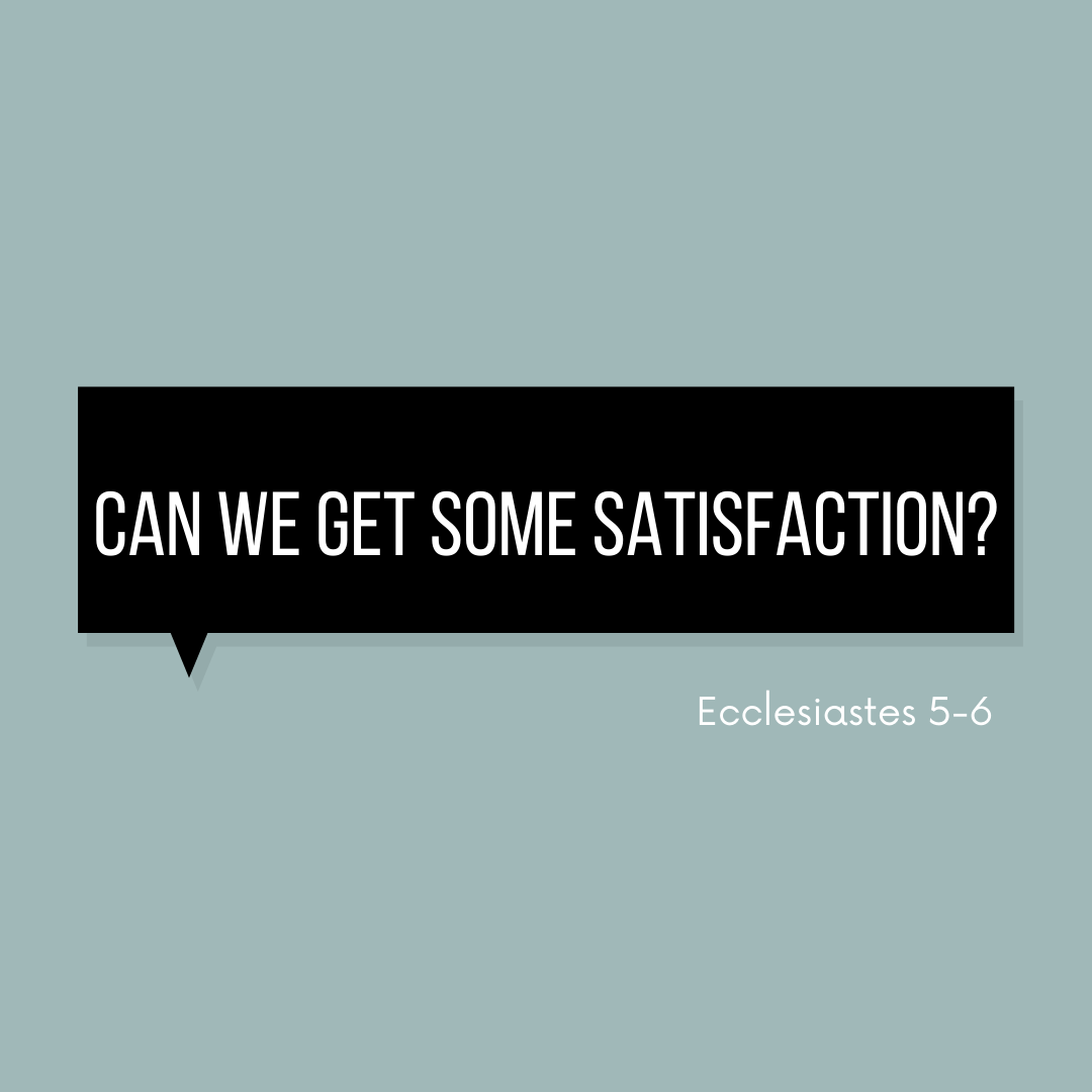 GraceHarborPVD's tweet photo. Can we? Join us this Sunday at 10AM as we explore what God's Word says about satisfaction in this life. https://t.co/3GcYW6nCUT
