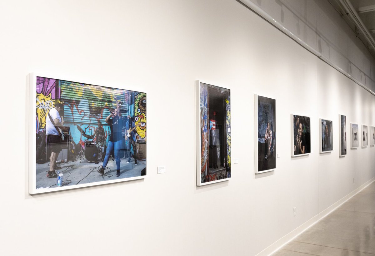 The Way They Were by Destiny Mata is still in the gallery! Mata’s The Way We Were showcases the underground punk scene of the outer boroughs of New York, whose shows are held to help financially support the fight for civil justice. 
foundryartcentre.org/destiny-mata-t…
