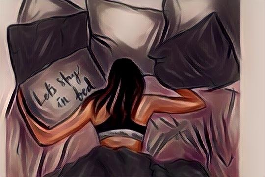 DollsLala's tweet photo. @richerd @cum37 #letsstayinbed #butfirstcoffe #spanko #lovlovlov #Sleepover #nft? #sketch #digitalart https://t.co/rbdbIgXLxt