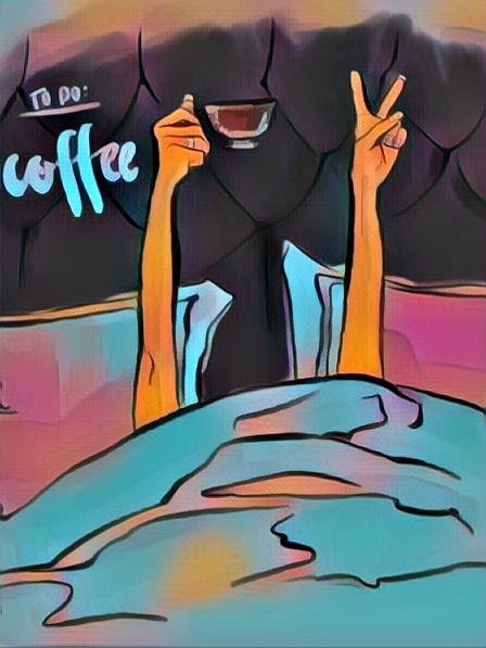 DollsLala's tweet photo. @richerd @cum37 #letsstayinbed #butfirstcoffe #spanko #lovlovlov #Sleepover #nft? #sketch #digitalart https://t.co/rbdbIgXLxt
