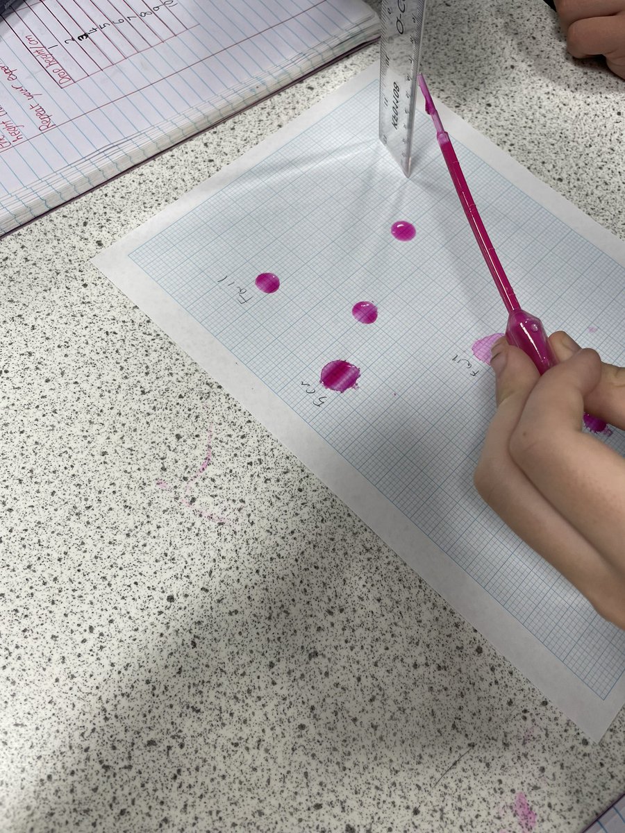 ScienceRHS_'s tweet photo. Year 7 investigating blood splatter from different heights! https://t.co/8n2QTpAsrp