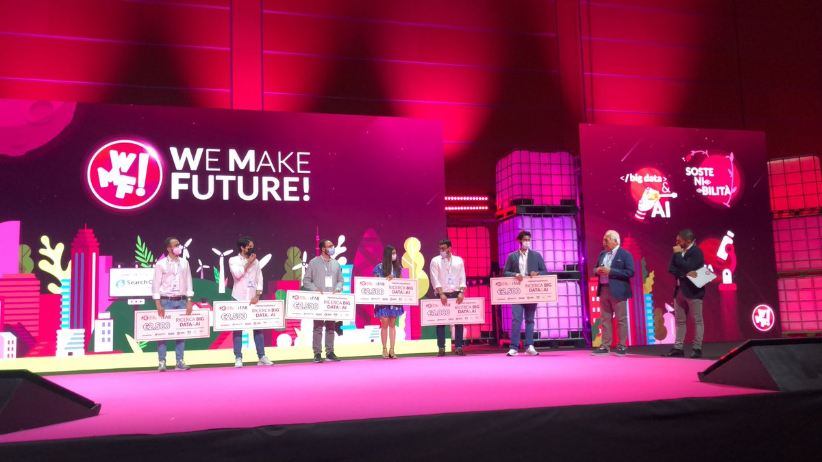 [Mainstage] Al #WMF2021 la consegna del 1° Premio Nazionale #Ricerca Big Data e AI:  in collaborazione con <a href="/IFABfoundation/">IFAB Foundation</a> supportiamo giovani ricercatrici e ricercatori. facebook.com/watch/live/?v=…