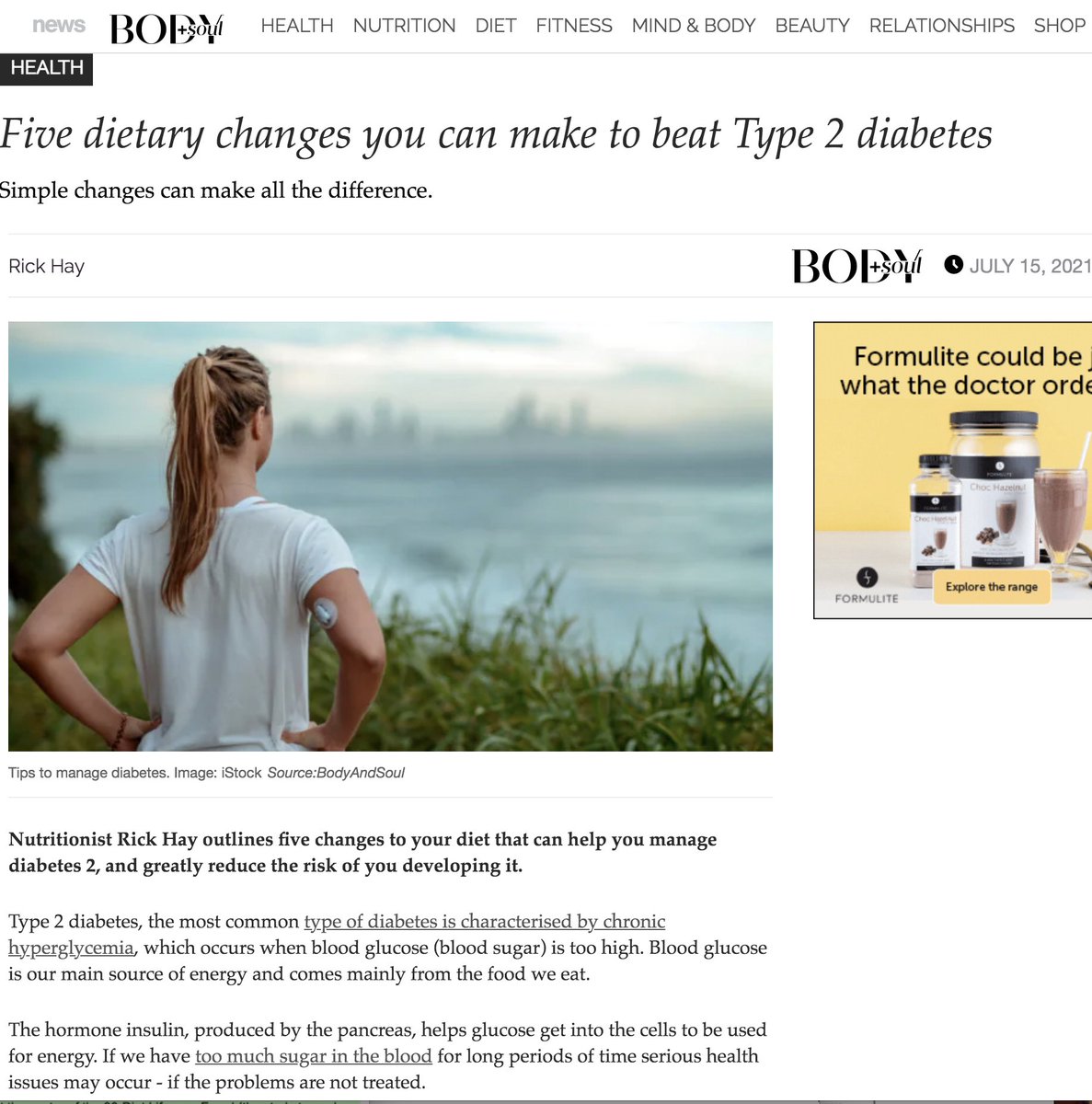OzParadoxdotcom's tweet image. Hi @rickhayuk, 
Wondering if this RHay is you, author "Five dietary changes you can make to beat Type 2 diabetes" bodyandsoul.com.au/health/five-di…?
If not, you'd know it's nonsense?
#Virta shows 2 key steps for T2D reversal: reduce carbs, add fat as needed virtahealth.com/reversediabetes
#NDW2021
