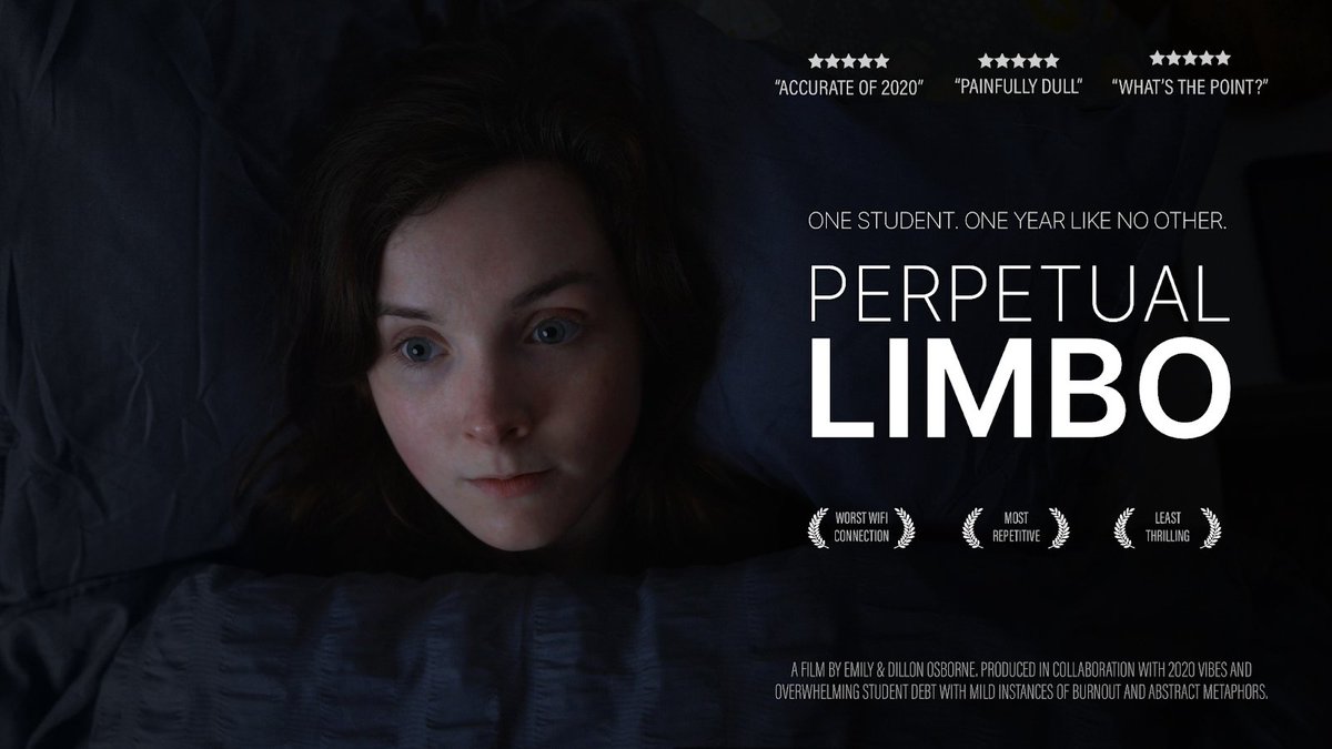 thejumblemag's tweet photo. Awarded the 2021 Greer Garson Film Award for best use of Creativity in Film in association with Ulster University. ‘Perpetual Limbo’ is a short independent film that was co-created by Emily Osborne &amp; Dillon Osborne.

https://t.co/OOKmueo53R https://t.co/7LpfNgHtEG