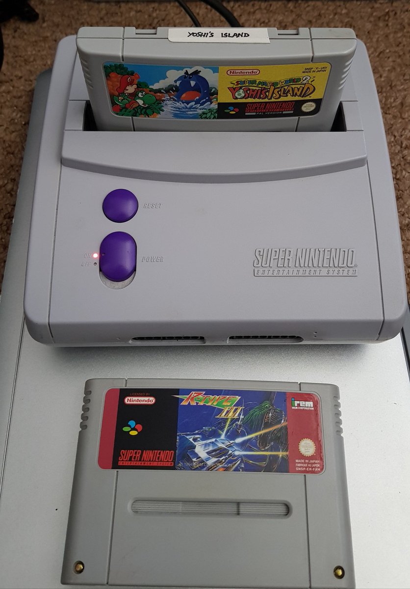 ____Yoda___'s tweet image. Another mod from @ConsoleMods installed - a #switchless #supercic mod for a US SNES mini. PAL Yoshi&apos;s Island booting at 60Hz with no region warning - brilliant! Excuse the messy RGB wiring from 20 years ago... #retrogaming #SNES #SuperNES #consolemodding