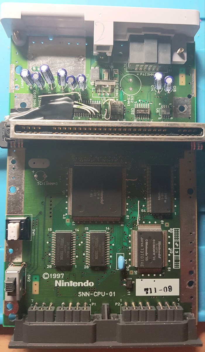 ____Yoda___'s tweet image. Another mod from @ConsoleMods installed - a #switchless #supercic mod for a US SNES mini. PAL Yoshi&apos;s Island booting at 60Hz with no region warning - brilliant! Excuse the messy RGB wiring from 20 years ago... #retrogaming #SNES #SuperNES #consolemodding