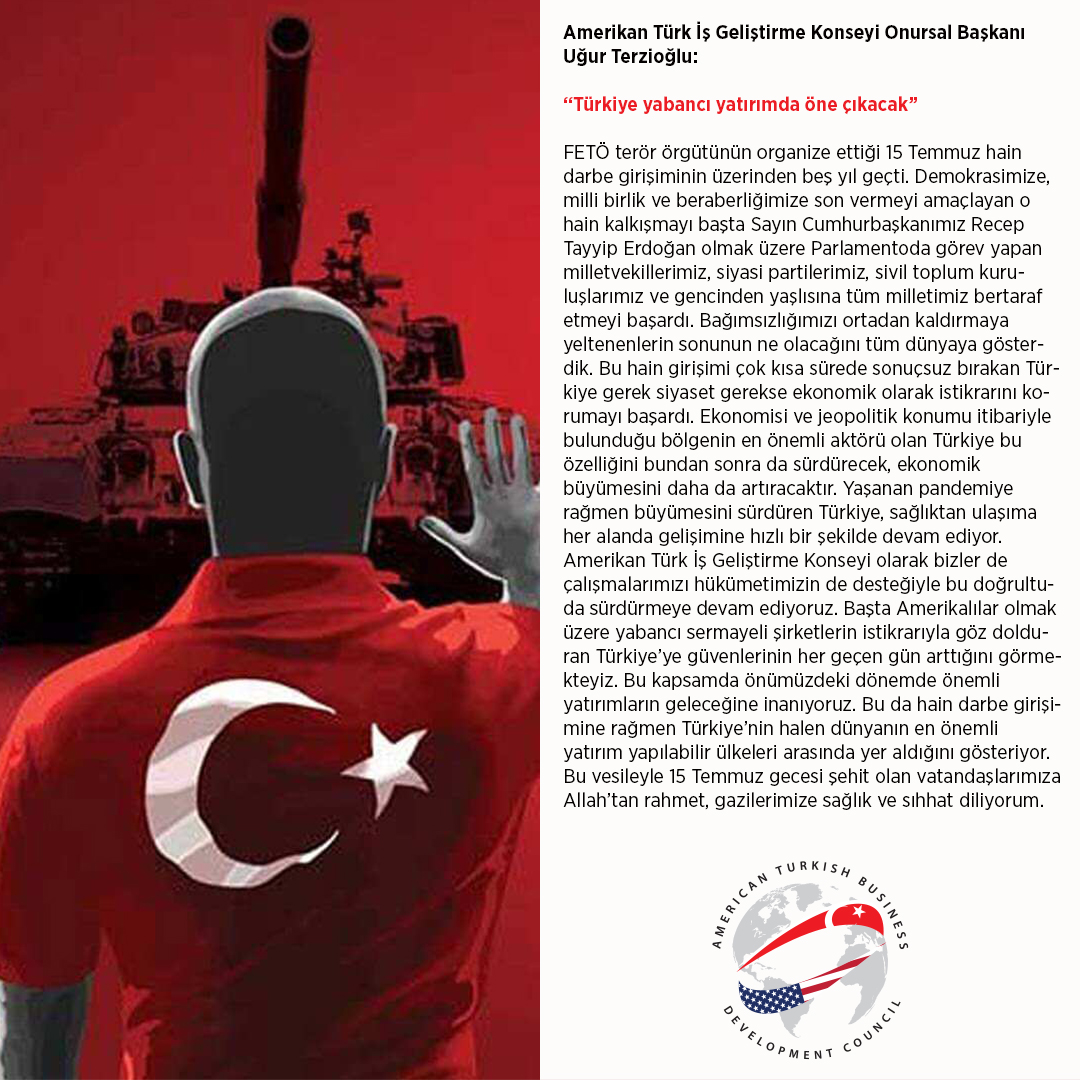 councilatb's tweet photo. 15 Temmuz Demokrasi ve Milli Beraberlik Günümüz Kutlu Olsun. 

#atbdcouncil https://t.co/Wtd9hOCGl8