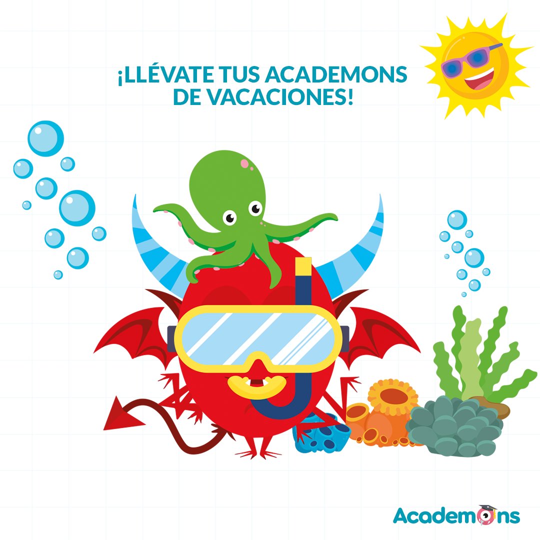 Este verano, ¡llévate tus Academons de vacaciones! Todo lo que tus hijos necesitan para llegar preparados a septiembre en una app📲

⏰ Jugar 15 minutos al día mejora sus notas
👩‍🏫 Más de 20.000 juegos creados por maestros
📚 Todas las asignaturas

+info: academons.com