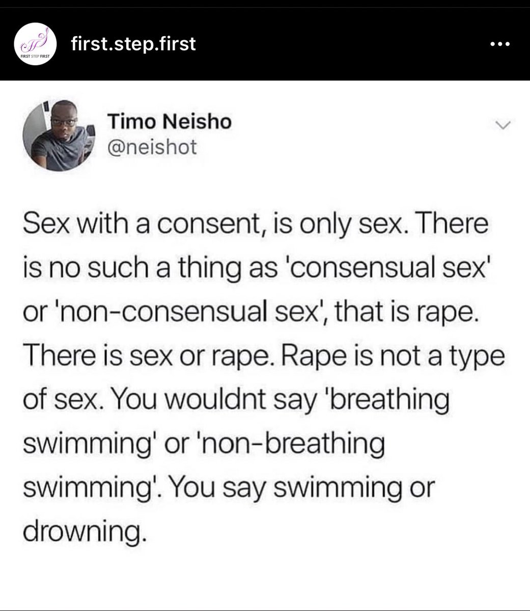 NewLeafSupport1's tweet photo. We’ll just leave this here…

No means no and being in a relationship with someone doesn’t change that.

Stay safe 💚

(Image credit: @first.step.first via Instagram)

#consent #sexualviolence #DomesticAbuse https://t.co/SqP2QdgxAk