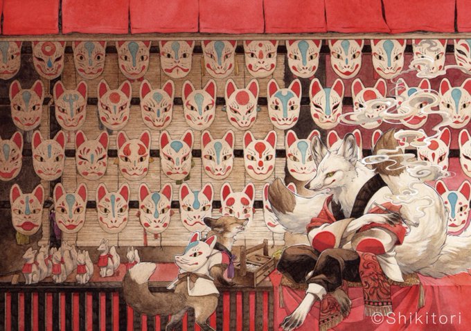 「mask traditional youkai」 illustration images(Latest)