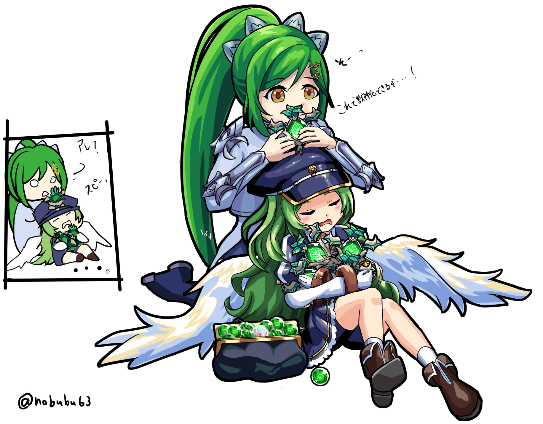 ノブメ 有償のみイラスト依頼受付中です モンスト モンストイラスト ガブリエル獣神化2周年おめでとう 獣神化したい進化前ガブちゃんと 獣神化させてあげたい獣神化 神化ベース ガブちゃん T Co Bnvbvdgnxy Twitter