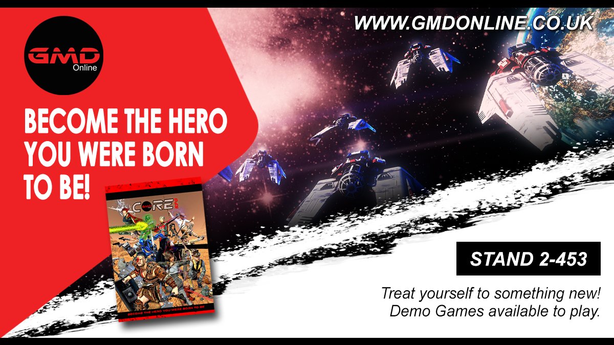 UKGamesExpo's tweet image. Check out GMD Online’s #CORERPG at the #UKGE2021  
Join us at Stand 2-453 and try something new with our GMD CORE RPG!
One game to play them all! 
 
gmdonline.co.uk