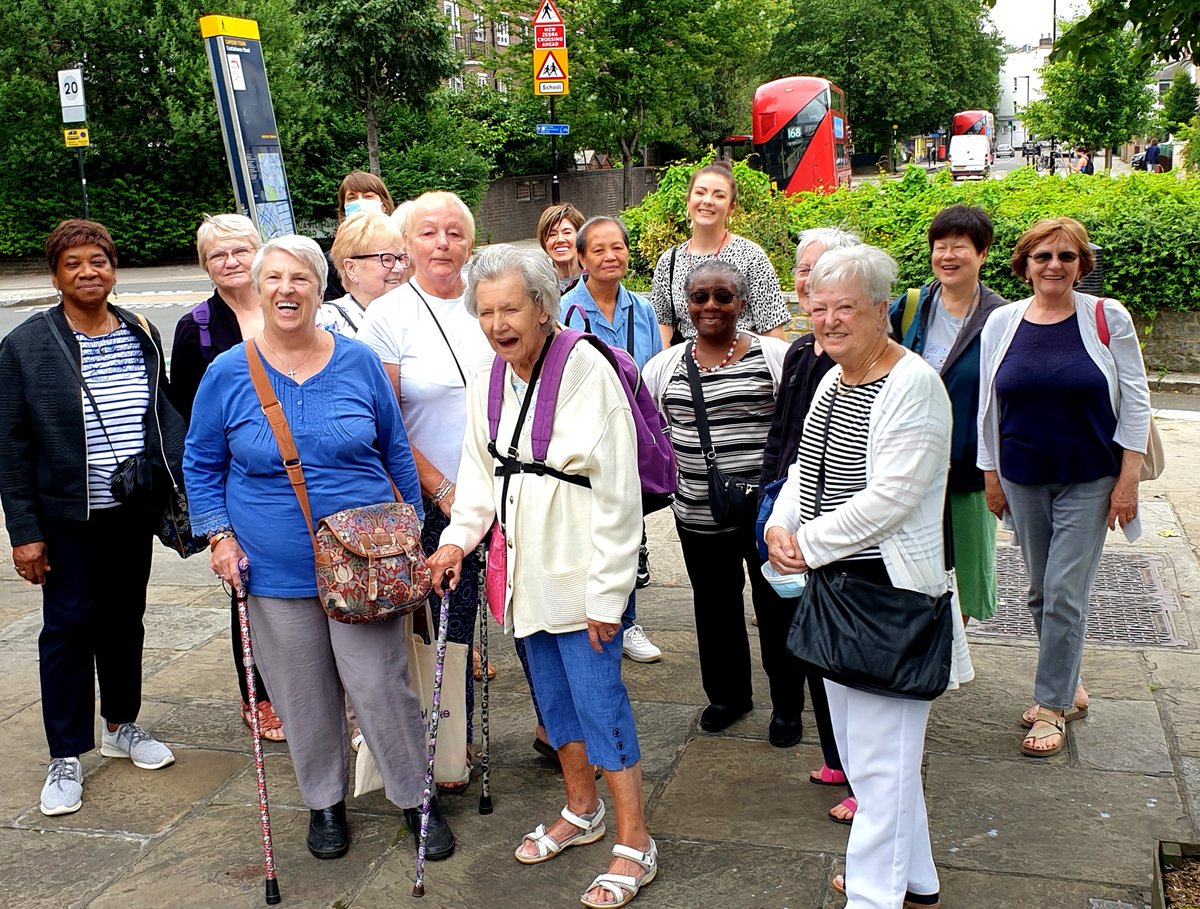 CCA_Camden's tweet photo. Yesterday, our Ageactivity 60+ members took a trip to Elm Village as part of our weekly walking sessions🚶‍♀️

All the members loved looking around this green oasis right in the heart of Camden. What's your favourite green space to visit? 🌳🌿🍃🌱

#AgeActivity #WeLoveNature #CCA https://t.co/jf5hzCMFCw
