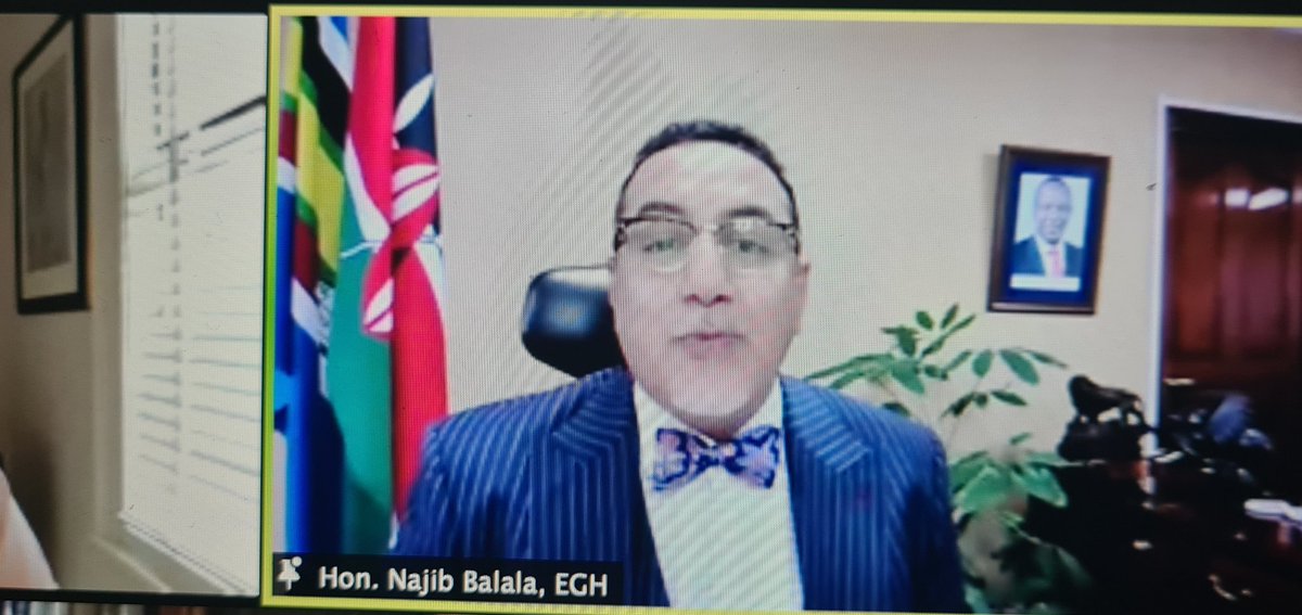 <a href="/tunajibu/">Hon. Najib Balala E.G.H</a> - 'Huge contradiction for the UK 🇬🇧 to restrict holiday travel to a game reserve in Kenya while allowing more than 60,000 people in a stadium to watch Euros or thousands at Wimbledon. Traffic light travel system to contain Covid-19 not implemented on a fair basis.'