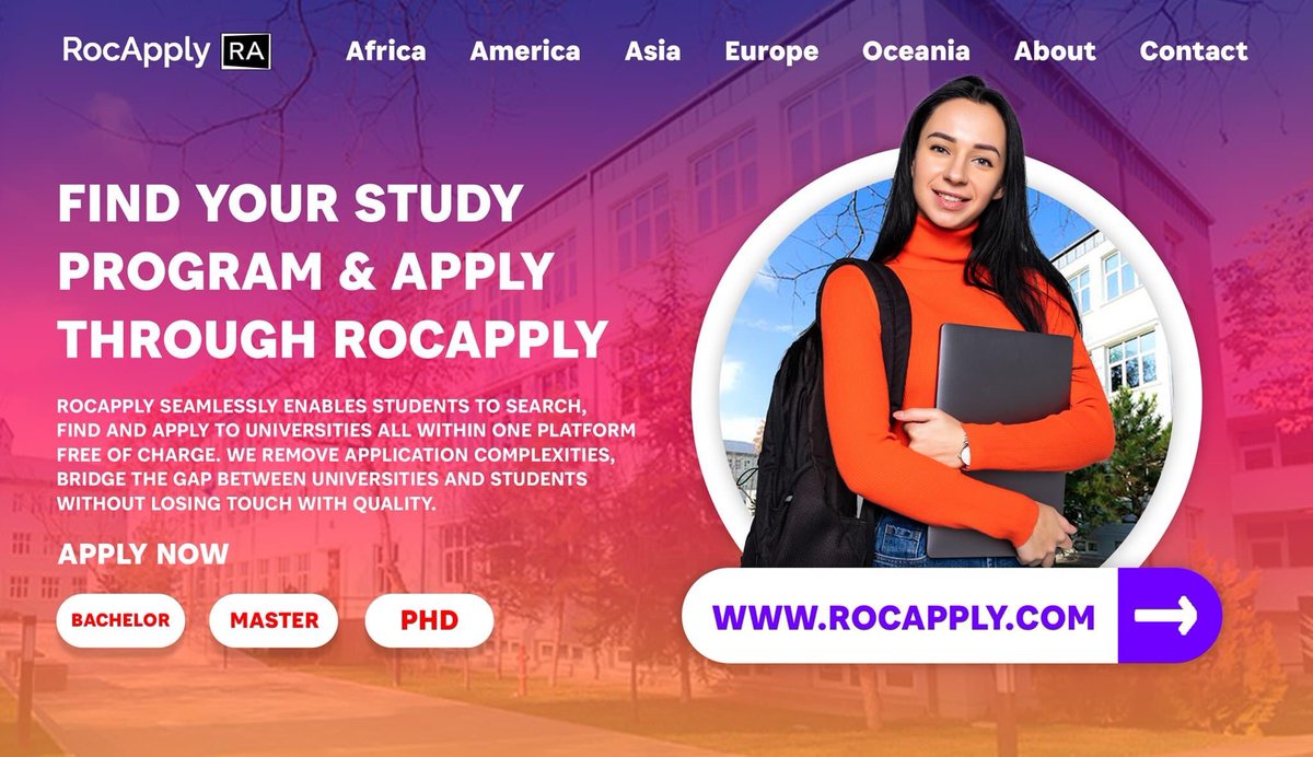 RocApply's tweet image. Achieve your dream and apply with Rocapply now: 🙌🏛

RocApply is free of charge, with no application fees. 😍

Click on: rocapply.com and choose the country, university, and program, the process takes just 4 minutes.

#RocApply any university you want. ✅✅