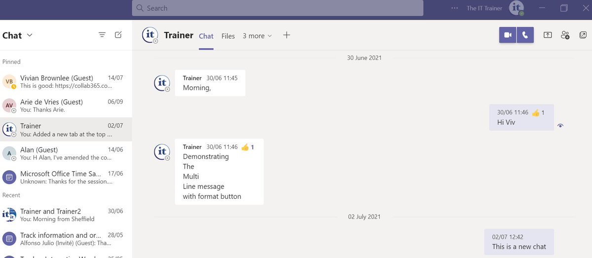 The_IT_Trainer's tweet photo. Bite Size IT Training:
> The key features of Microsoft #Teams 'Chat', and
> How to 'AutoSum in #Excel with 1 click!
https://t.co/VXFixqooPl
#ITTraining #Microsoft #MicrosoftTraining #ExcelTraining #BespokeSoftwareTraining #ATsocialMedia #TeamsTraining https://t.co/0yKOTeWcYP