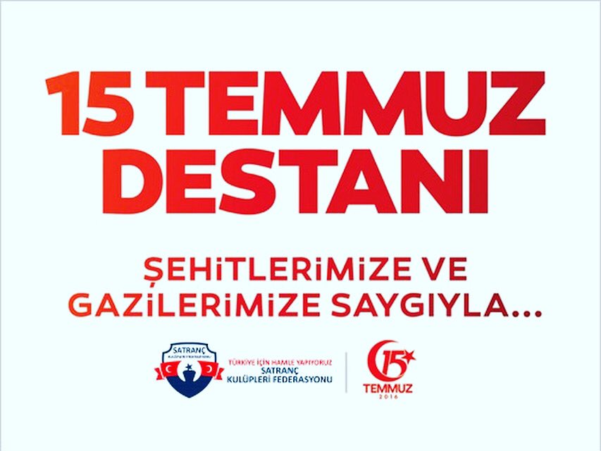 Demokrasi ve Milli Birliğimizin sonsuza kadar daim olması ve ülkemizin bu tür ihanetler ile bir daha karşılaşmaması dileğiyle,
Devletimizin istiklali ve istikbali uğruna mücadele etmiş Şehit ve Gazilerimizi minnetle anıyoruz.
Egemenlik kayıtsız şartsız Milletindir.